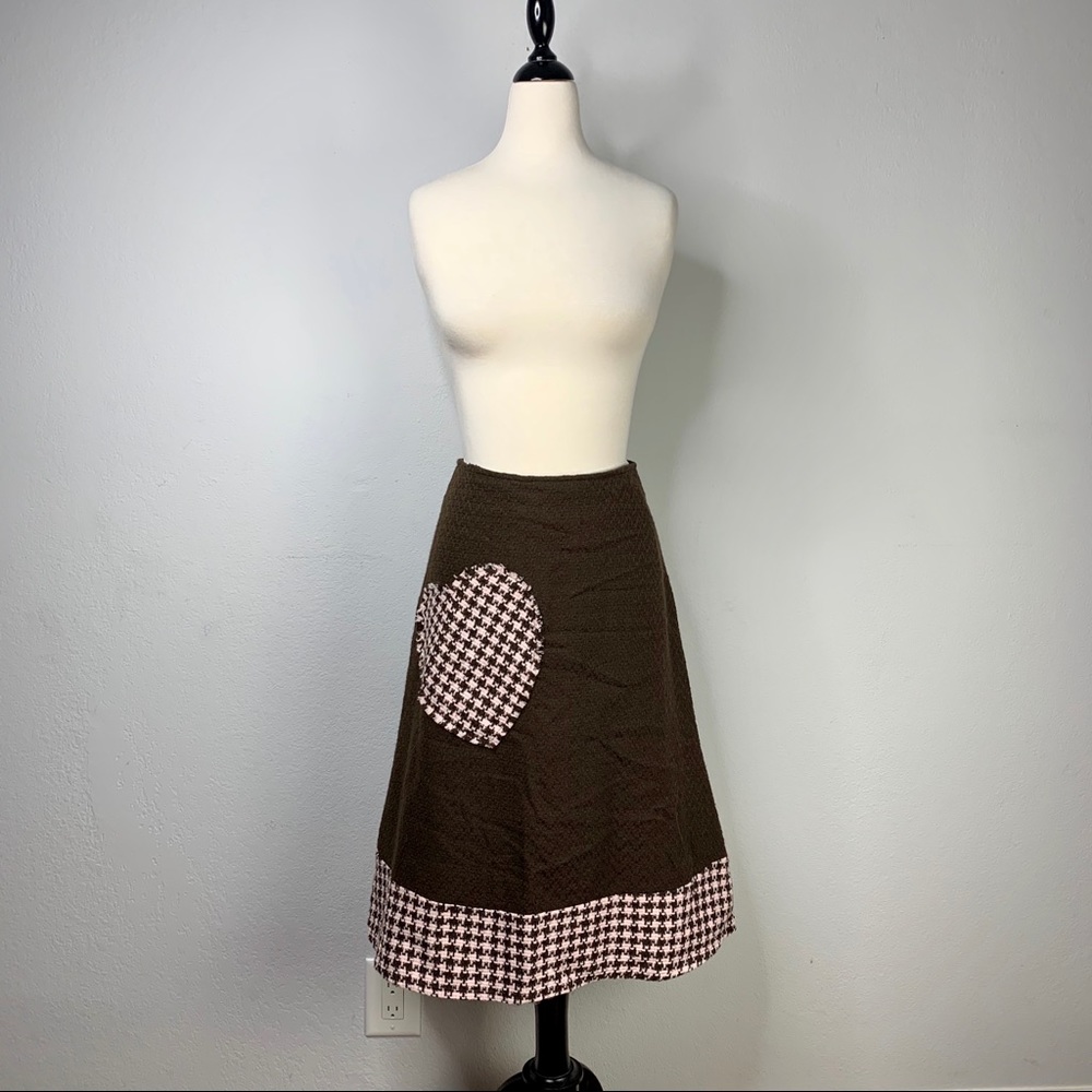Vintage Inspired Full Houndstooth Skirt